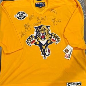 Florida Panthers 2012 Party Zone Jersey with autographs!